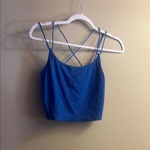Blue Strappy Women's Top